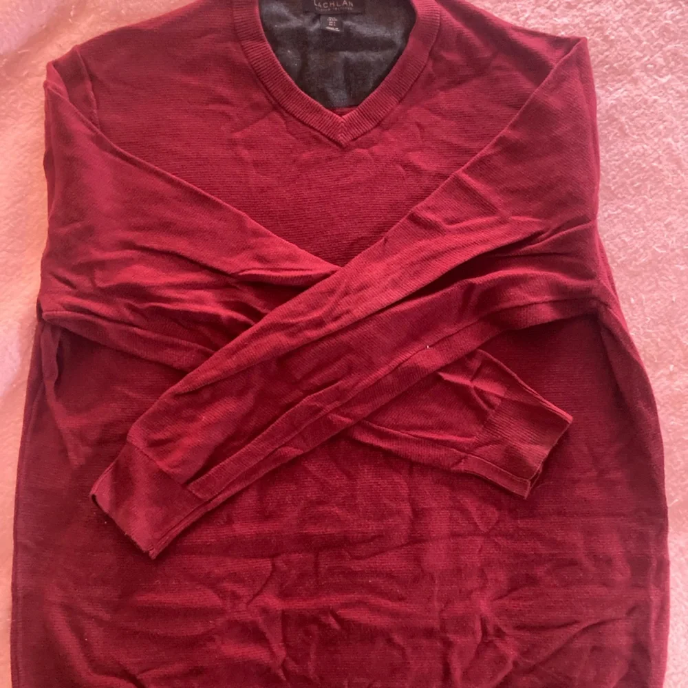 Lachlan British inspired mens large sweater red - Picture 3 of 5